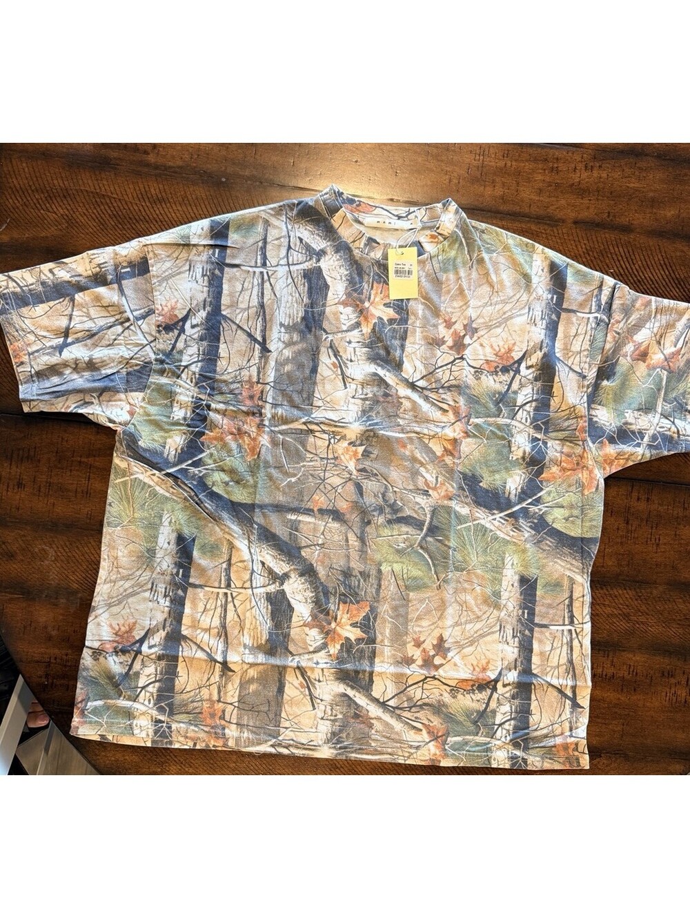 MNML Vintage Print Oversize Cotton T-Shirt, Camo Print - Size Medium